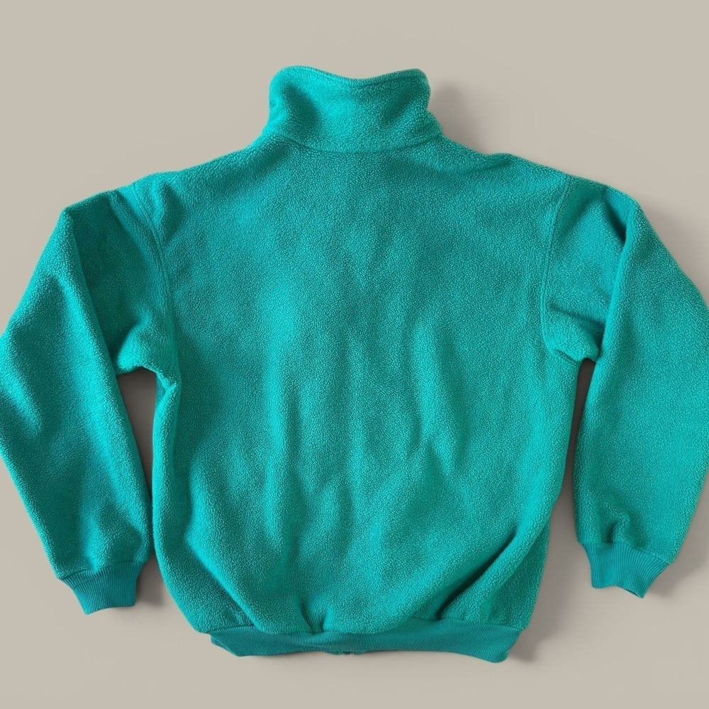 Patagonia Vintage 1997 Synchilla Fleece Jacket Small Teal Made in USA S7 Zip - Picture 2 of 6